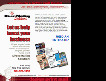 Tablet Screenshot of directmailingsolutions.com